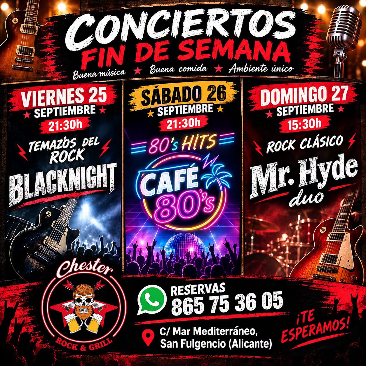 Blacknight en directo en Chester Rock & Grill