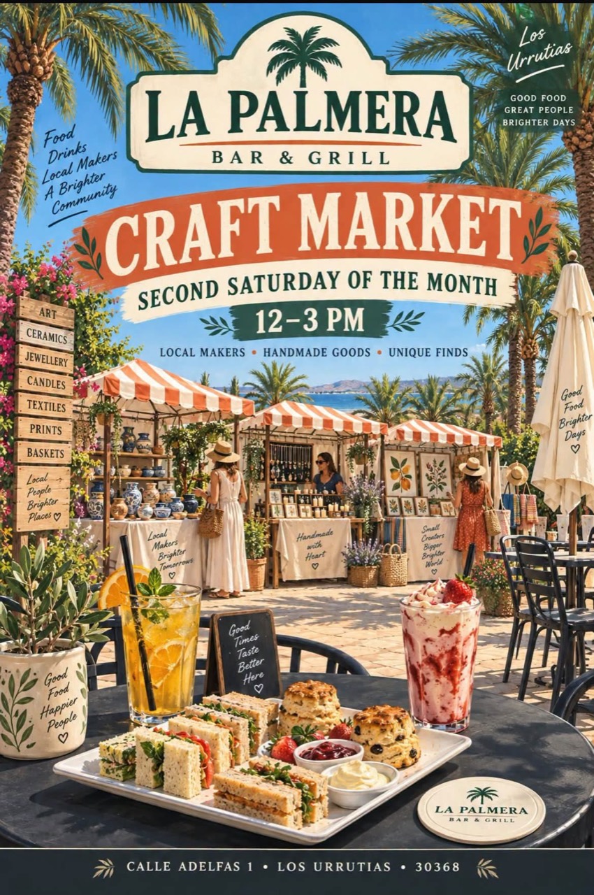 Mercado artesanal en La Palmera