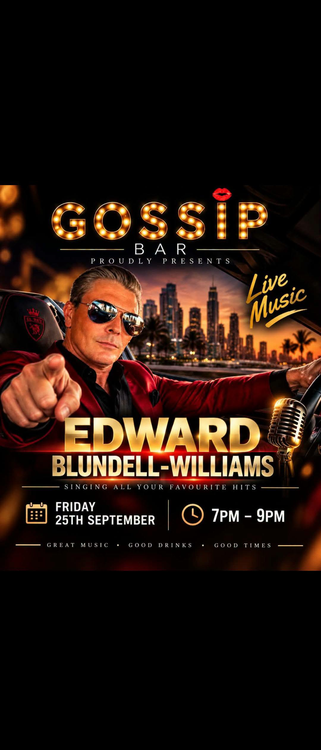 Edward Blundell-Williams en directo en Gossip Bar