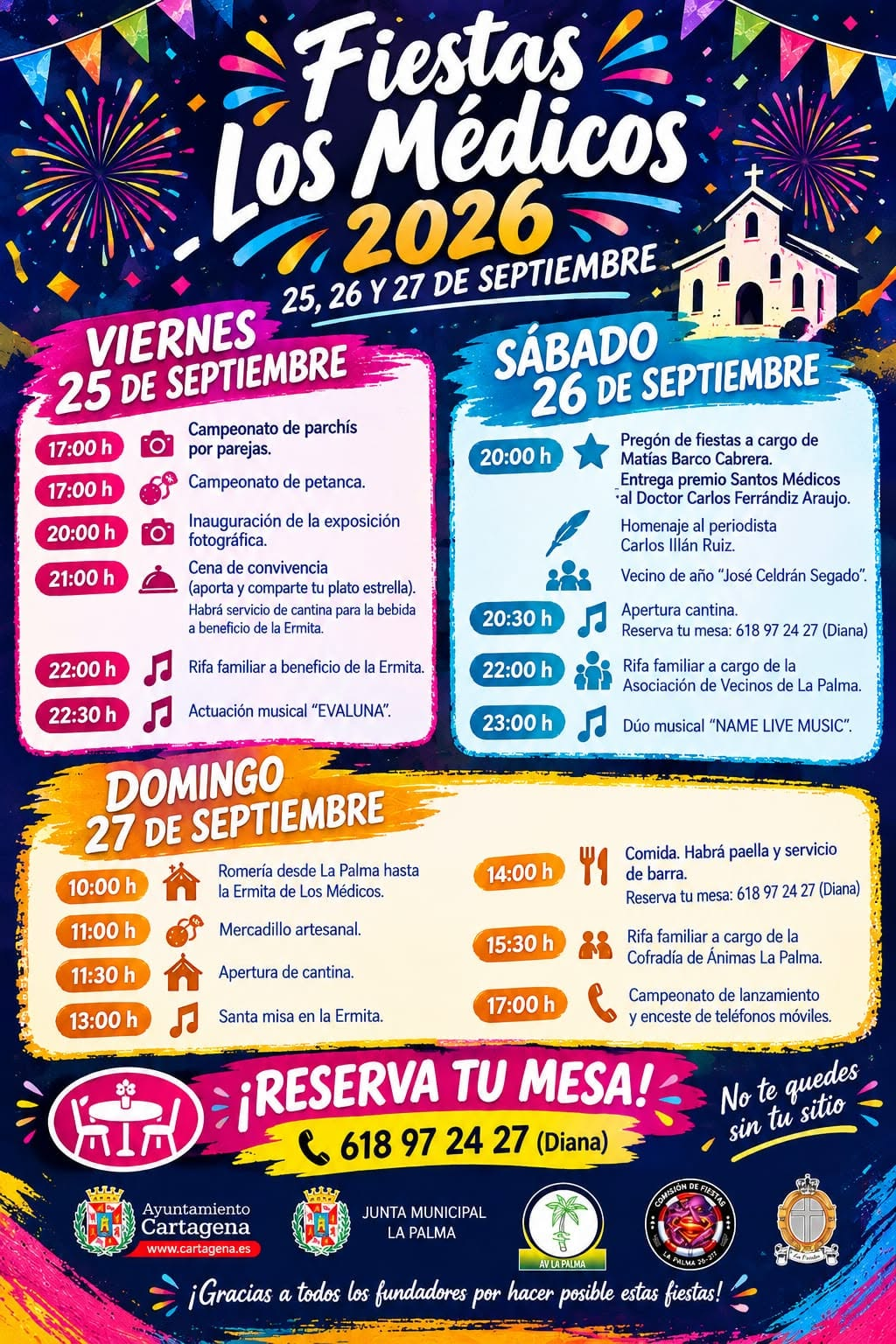 Fiestas de Los Médicos – programa del viernes