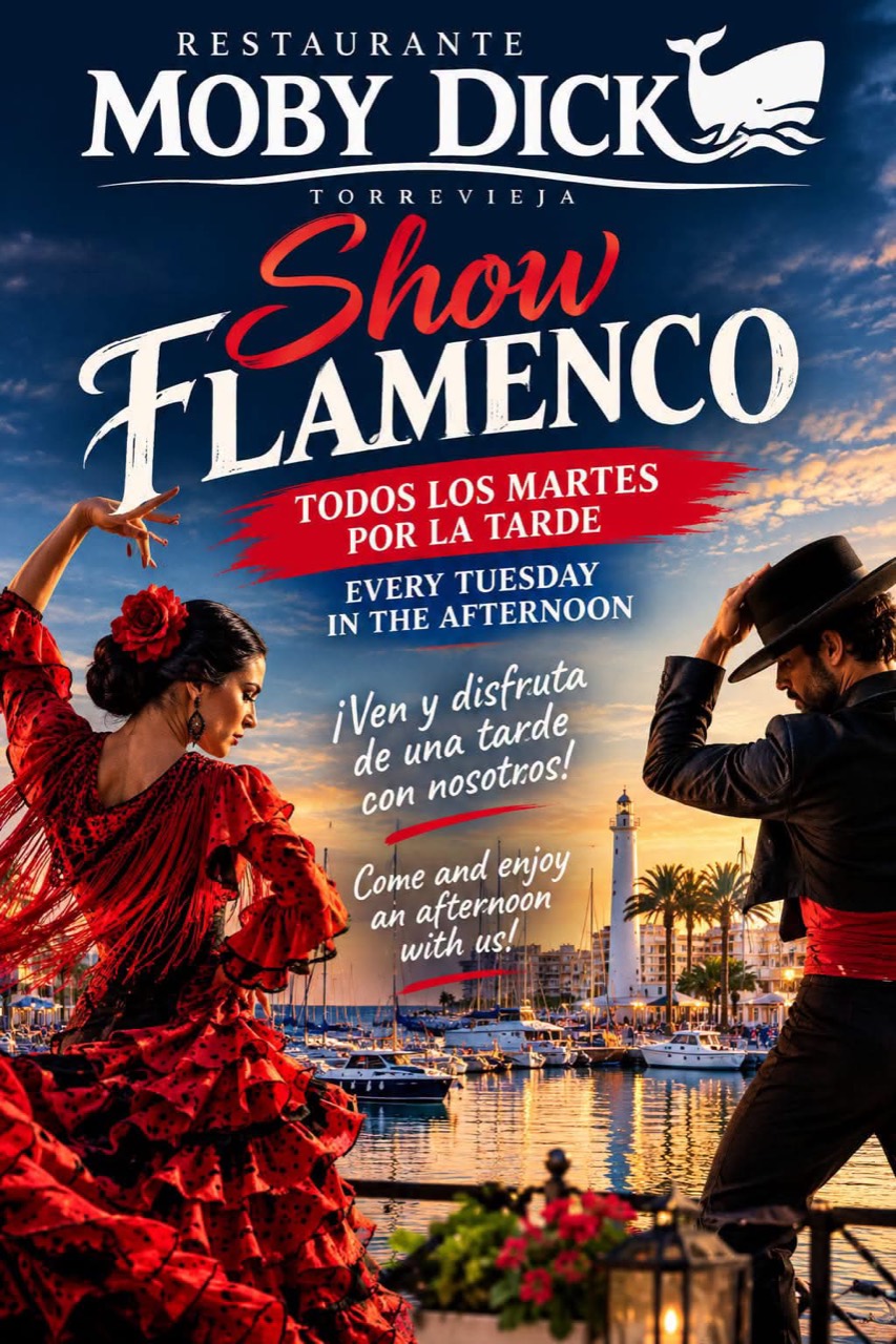 Espectáculo flamenco en Restaurante Moby Dick