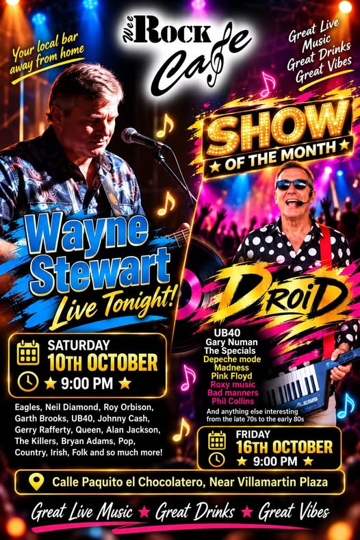 D'RoiD – Show of the Month en Rock Cafe