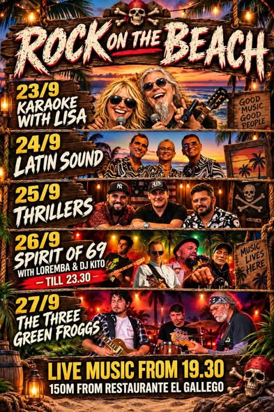 Thrillers en directo en Rock On the Beach