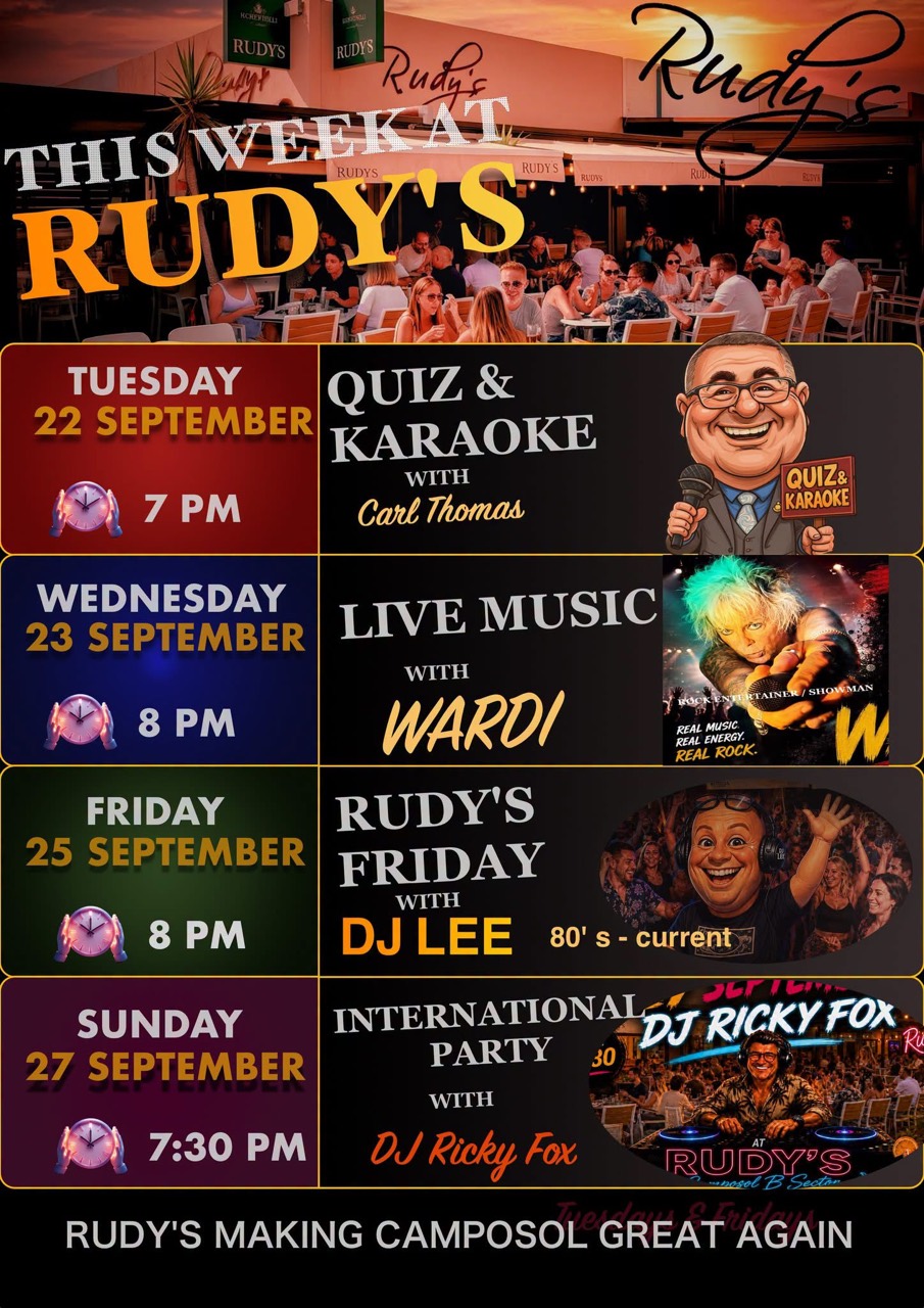 Viernes en Rudy’s con DJ Lee