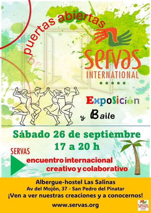 Jornada de puertas abiertas de Servas: exposición y baile