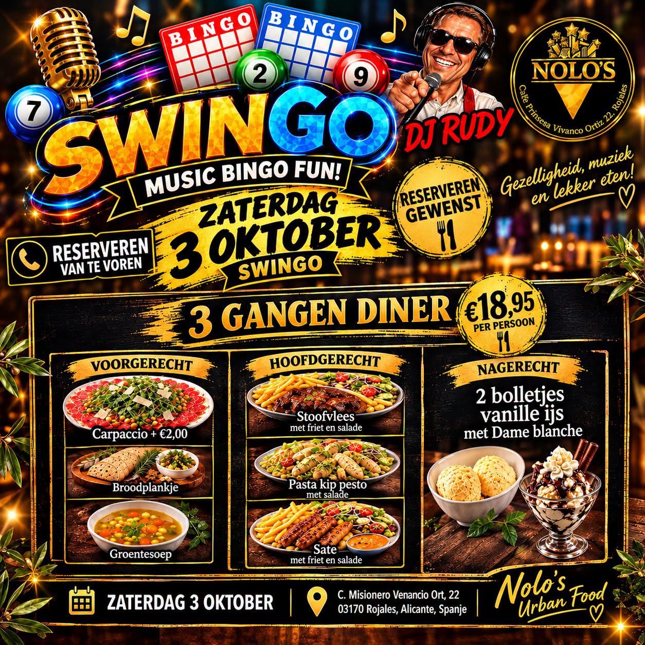 Swingo con DJ Rudy en Nolo’s
